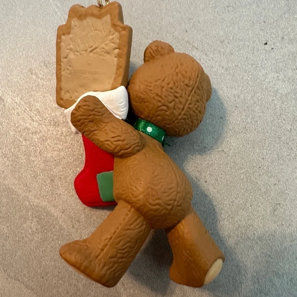 Hallmark Keepsake Ornament - Red and Green Bear with Number 5